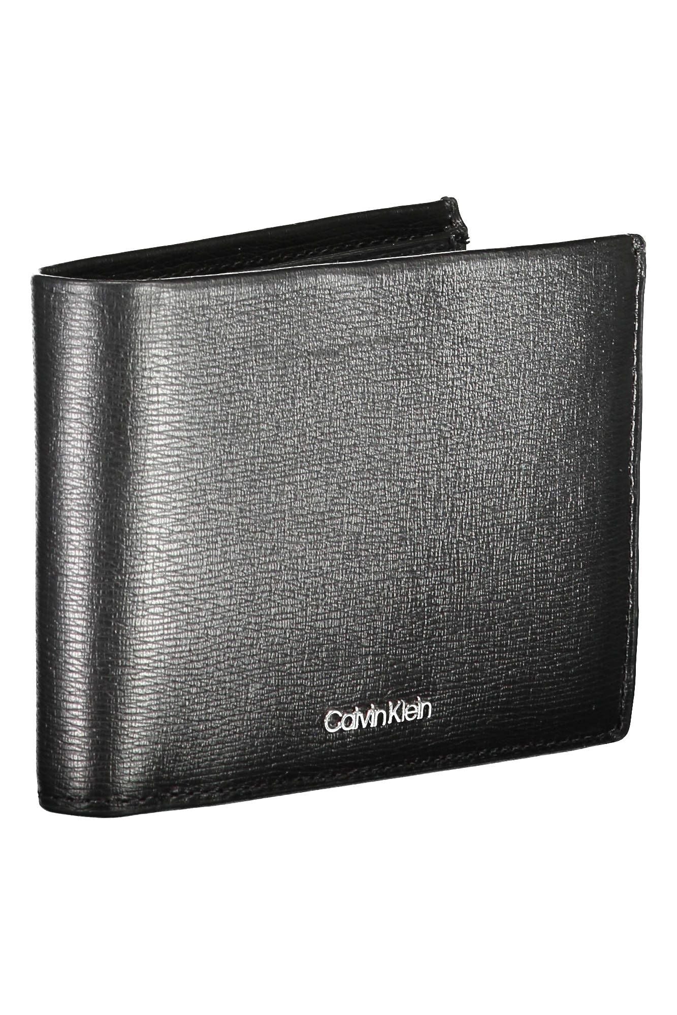 Sleek Black Leather Wallet with RFID Protection