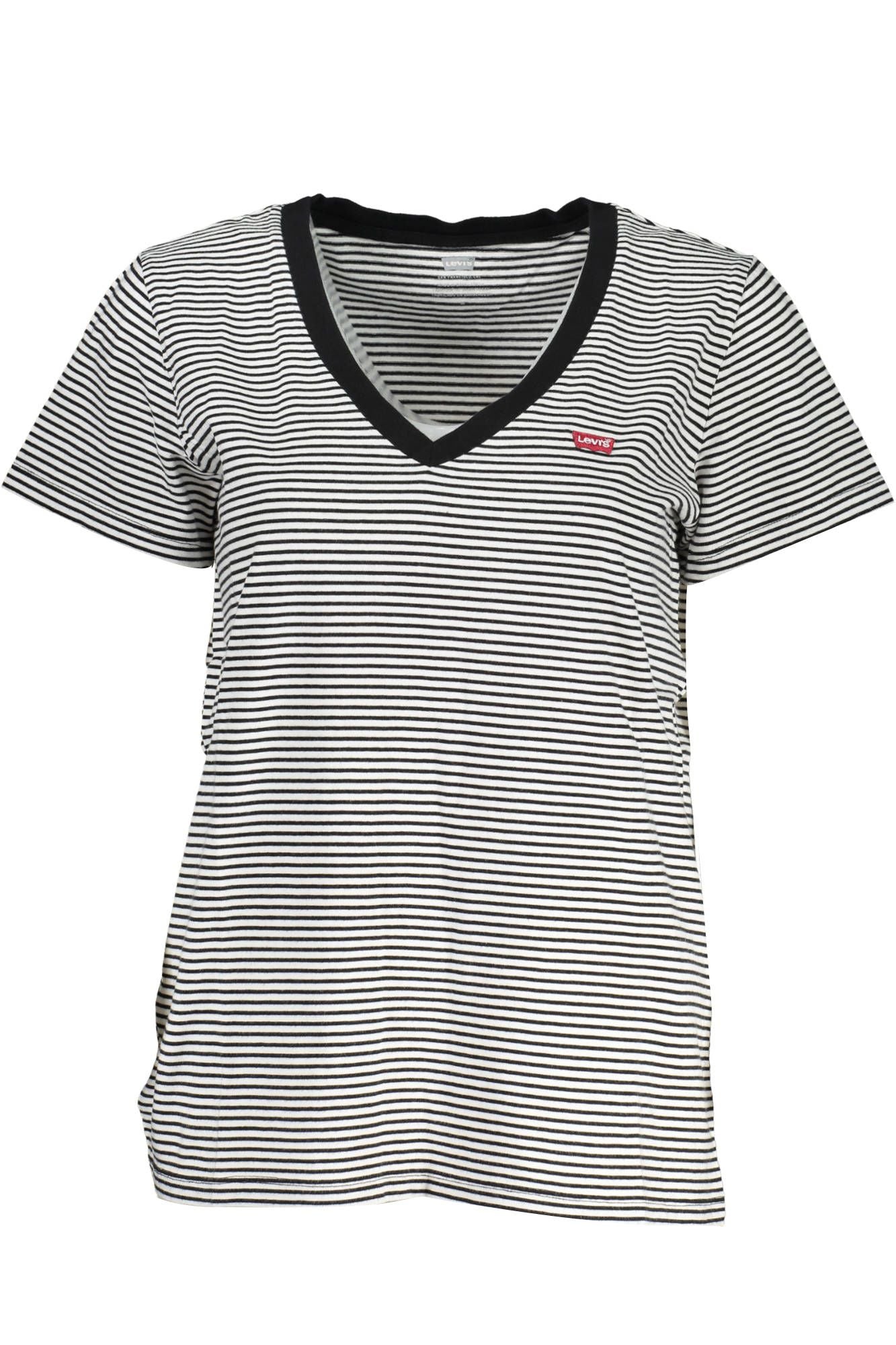 Sleek V-Neck Tee with Classic Logo