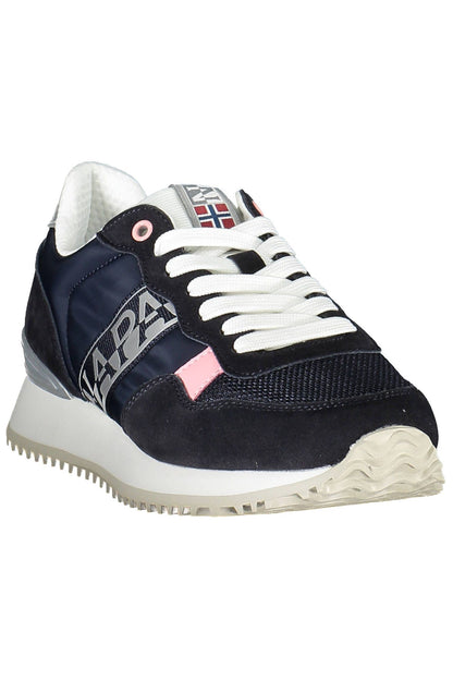 Blue Polyester Women Sneaker