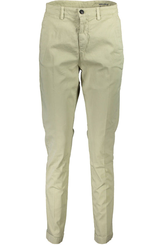 Chic Organic Cotton Gray Trousers