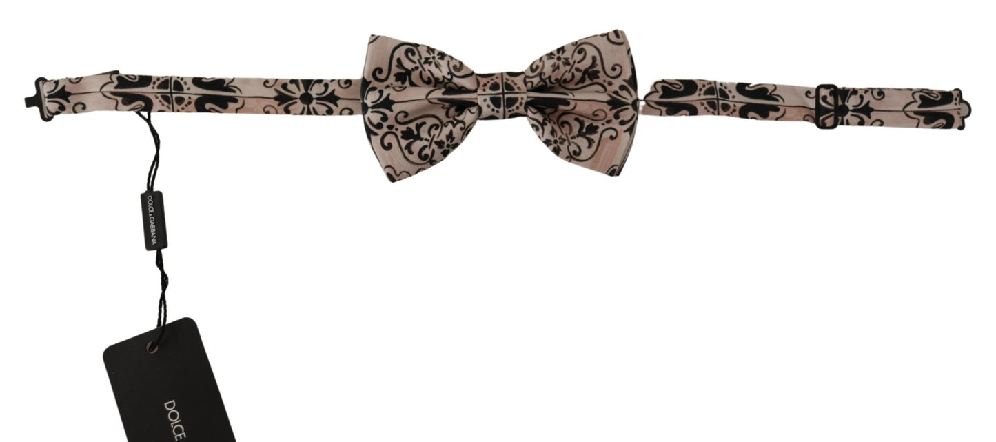 Elegant Multicolor Silk Bow Tie