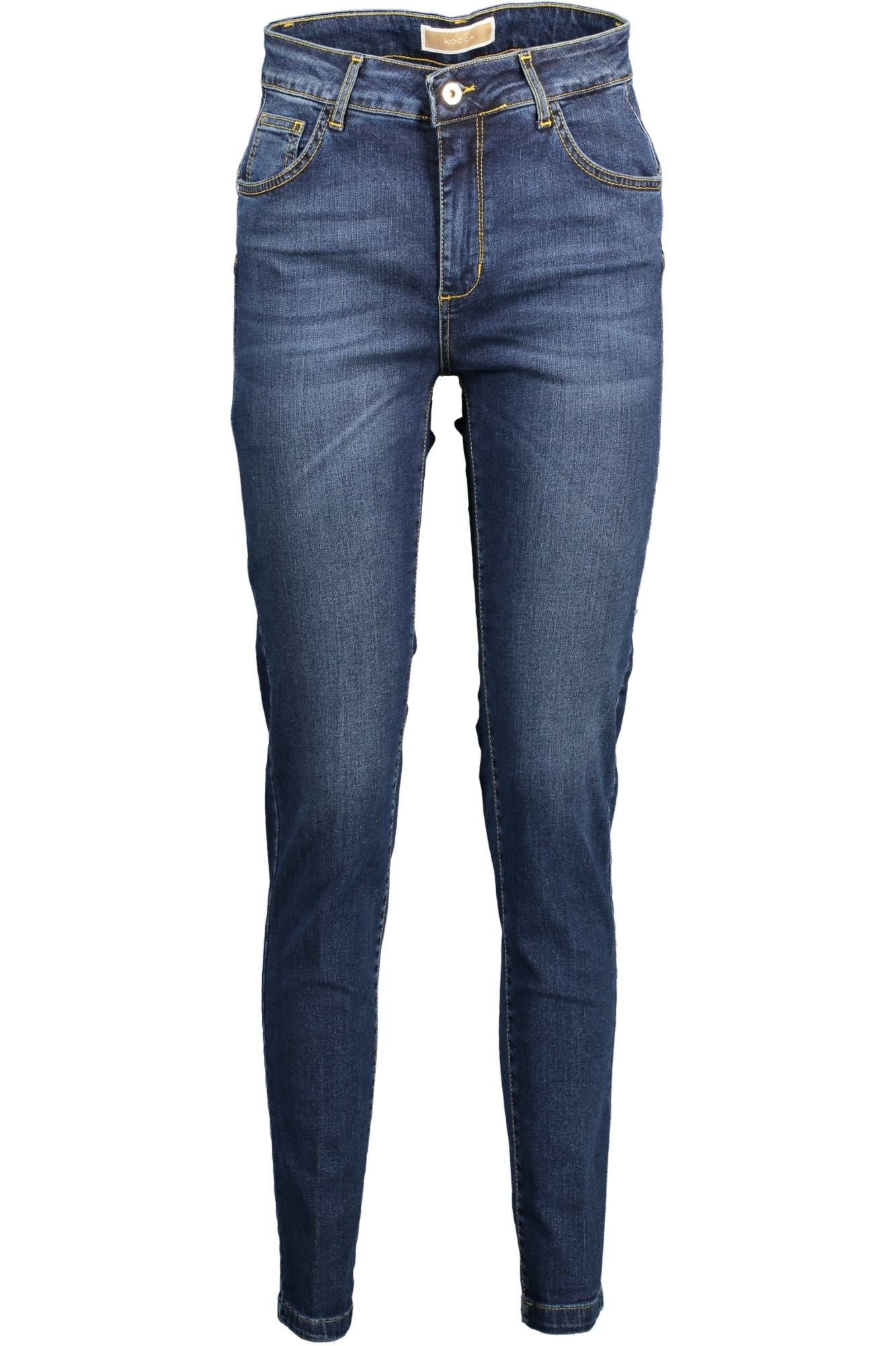 Blue Cotton Women Jeans