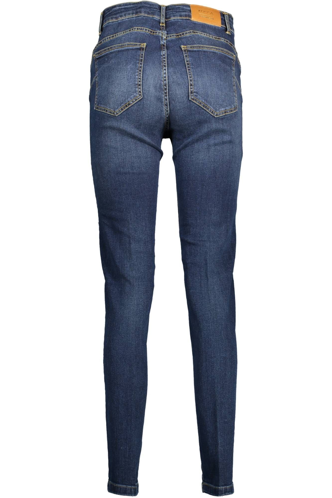 Blue Cotton Women Jeans