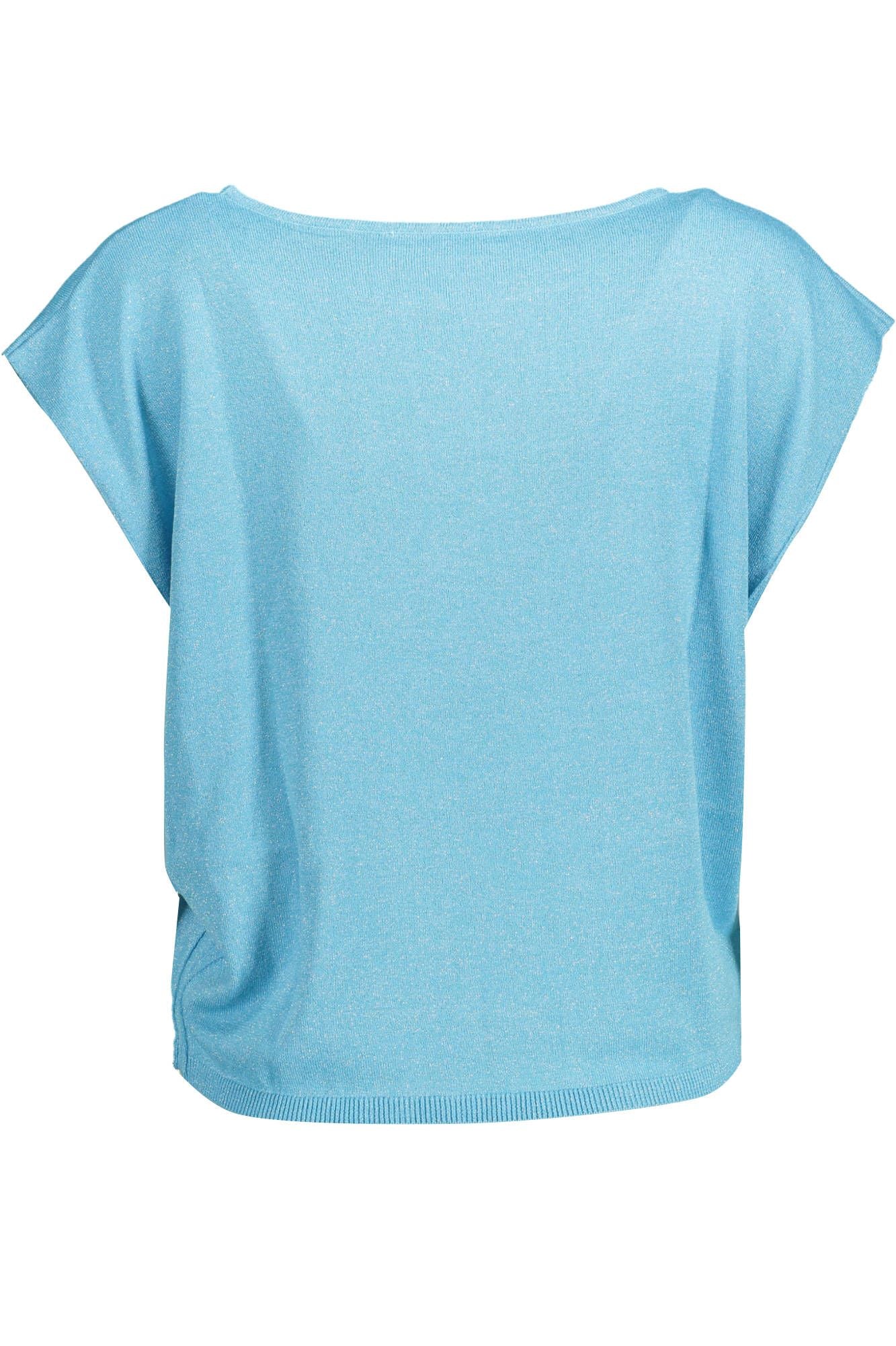 Light Blue Viscose Women Top