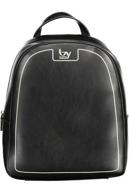 Black Polyethylene Women Backpack