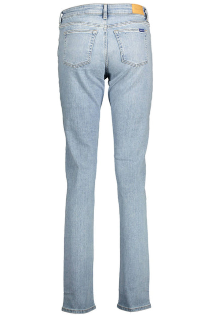 Light Blue Cotton Women Jeans