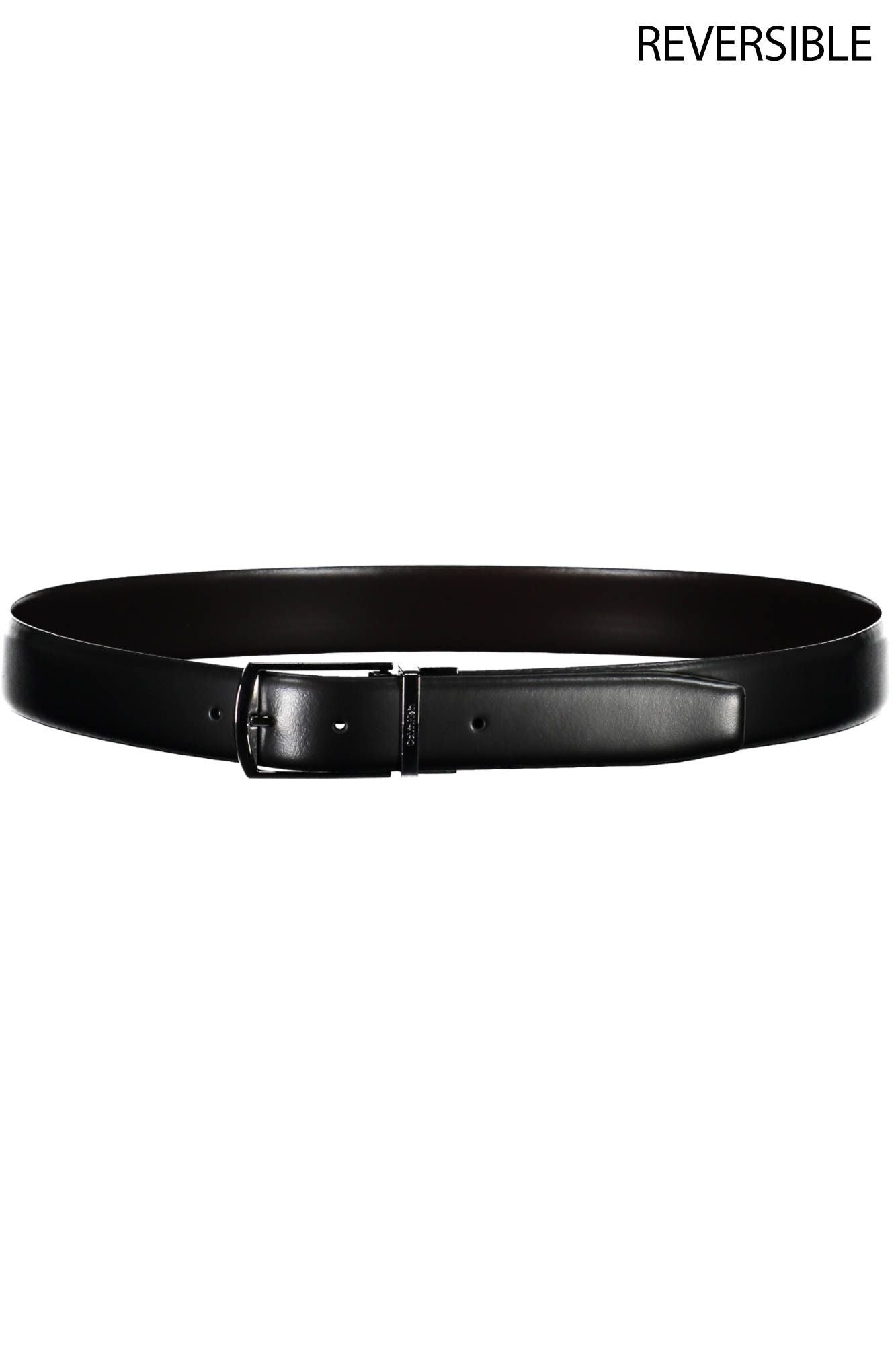 Black Leather Men Belt