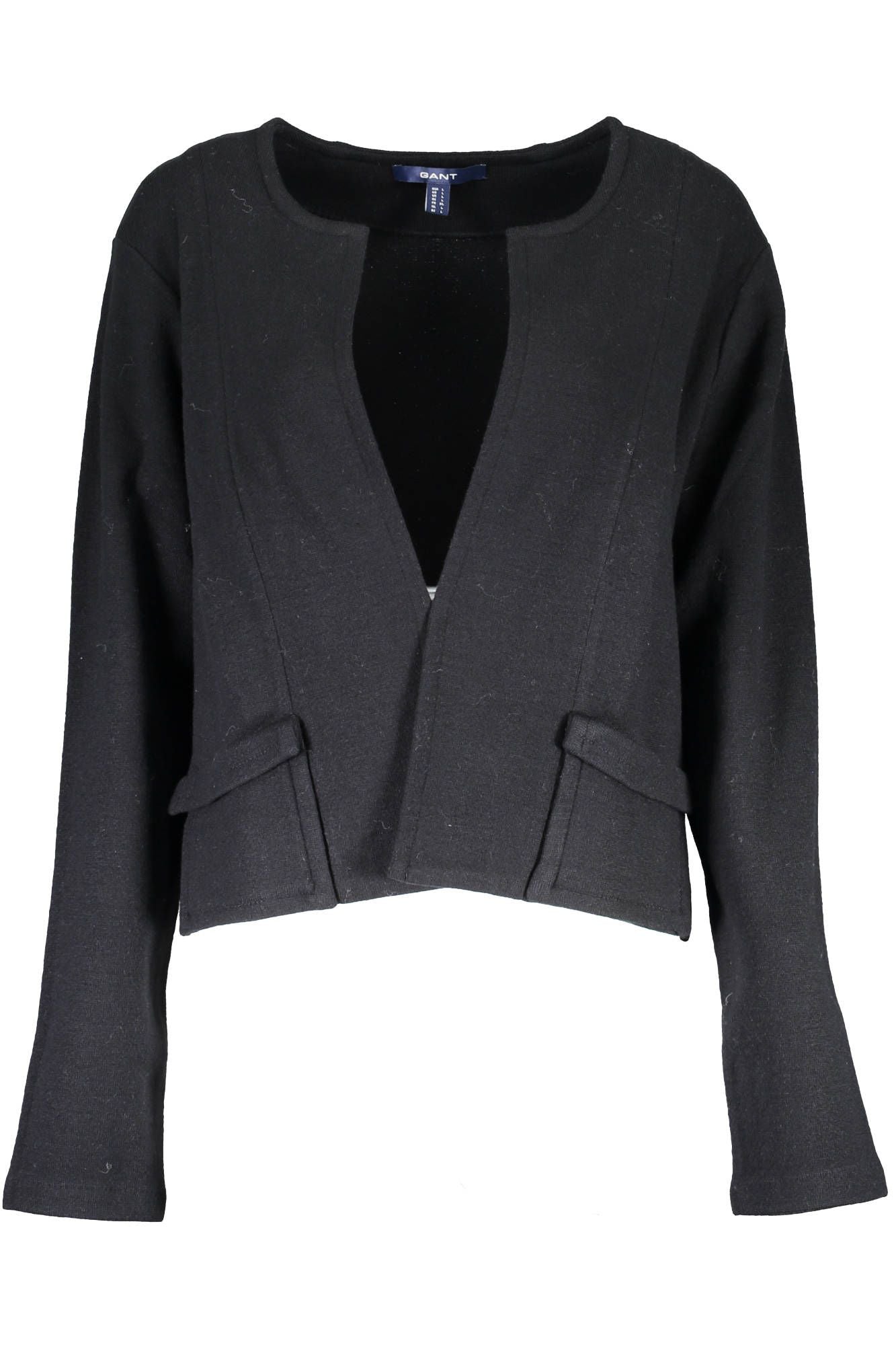 Elegant Long Sleeve Black Cardigan