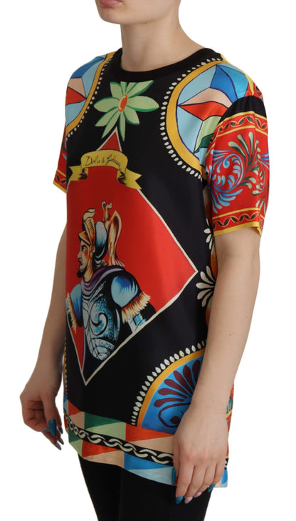 Glamourous Multicolor Silk Top