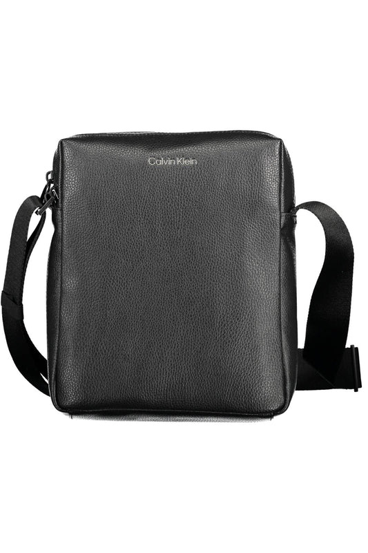 Sleek Black Eco-Conscious Shoulder Bag