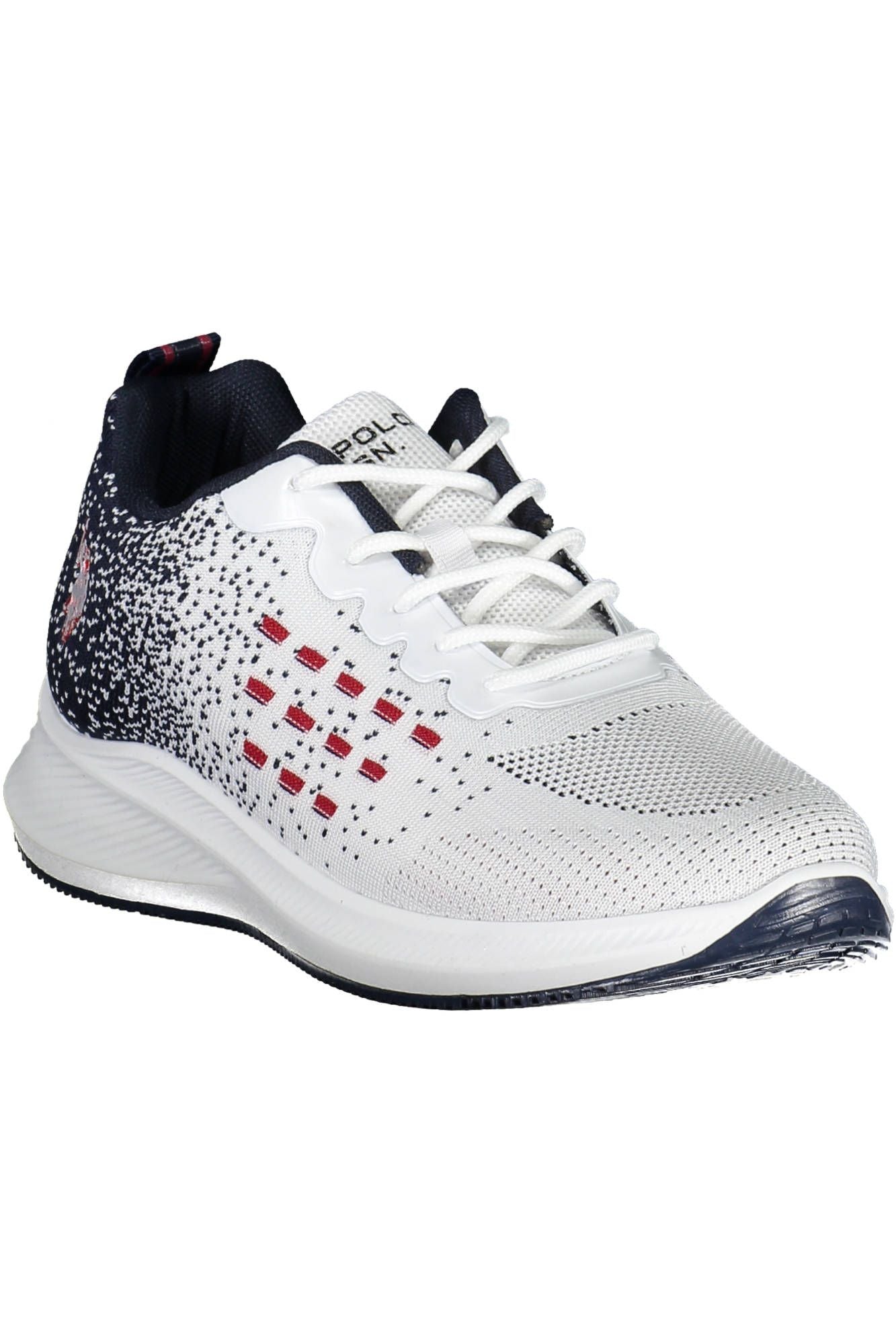 White Polyester Men Sneaker