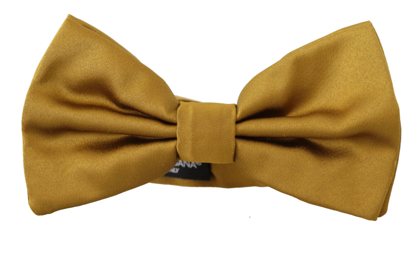 Elegant Mustard Yellow Silk Bow Tie