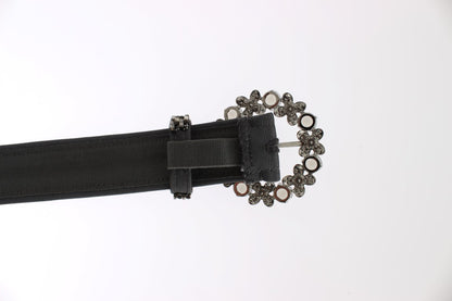 Embellished Sequined Wide Waist Belt