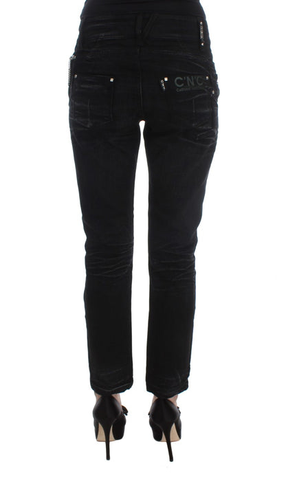 Elegant Black Slouchy Fit Jeans for Trendsetters