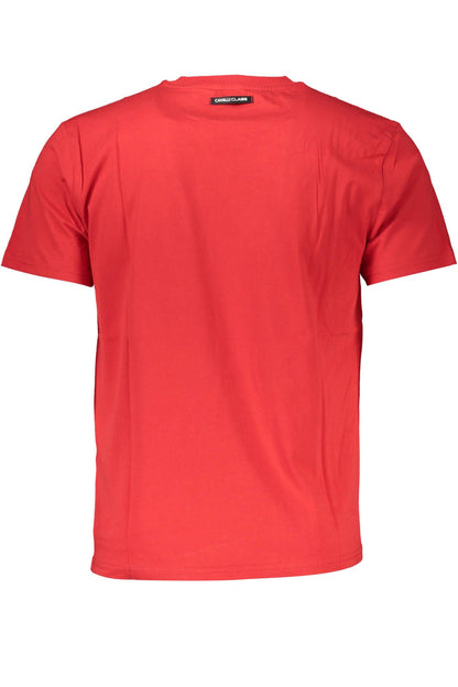 Red Cotton Men T-Shirt