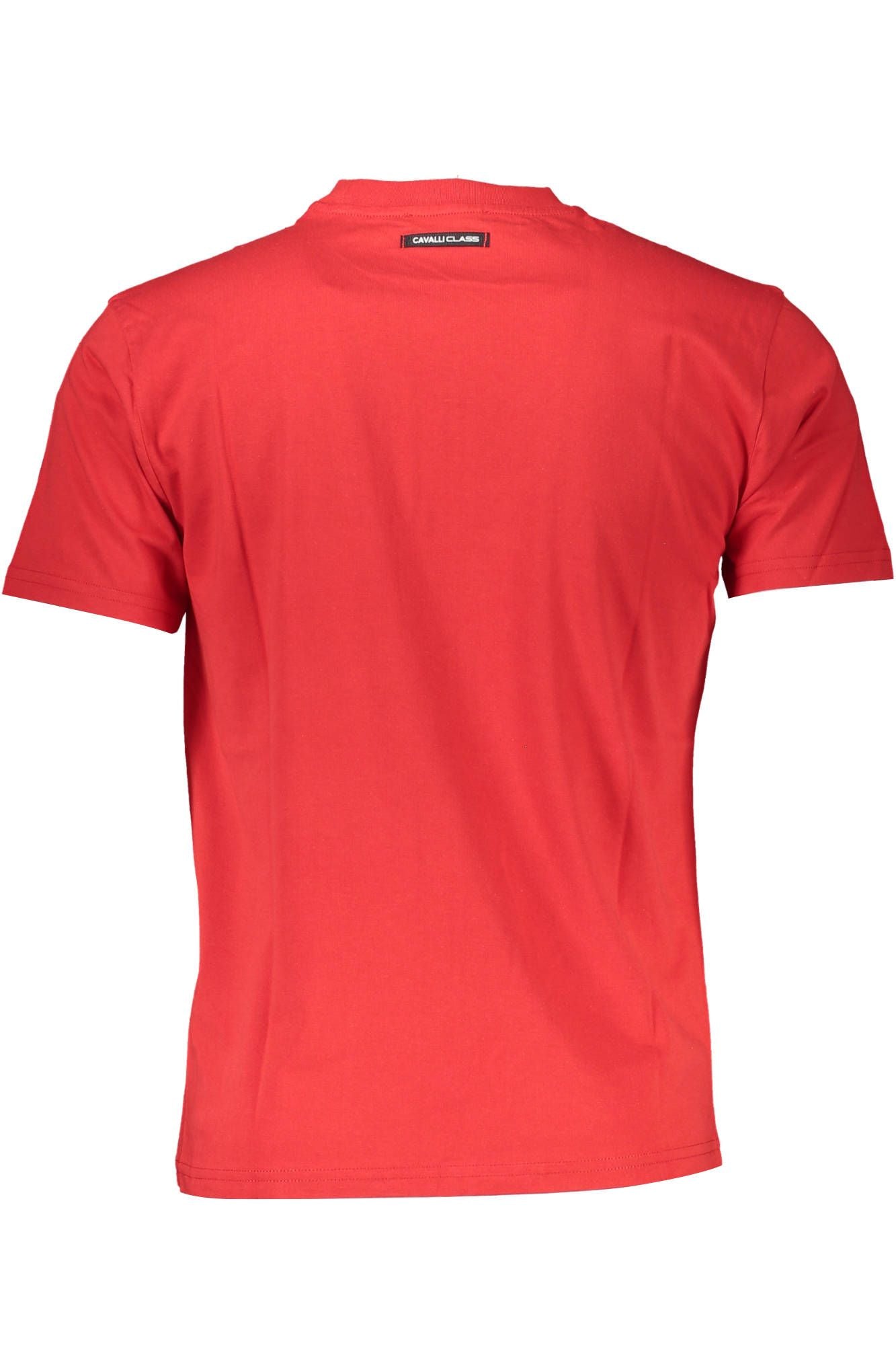 Elegant Red Printed Logo Tee