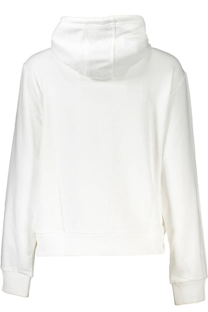 Elegant White Hooded Sweatshirt