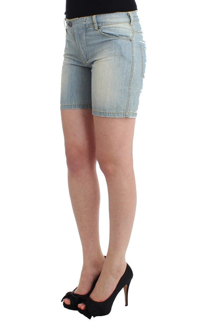 Chic Blue Denim Shorts - Ermanno Scervino