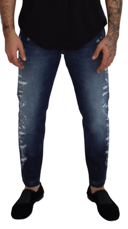 Elegant Blue Wash Regular Fit Jeans