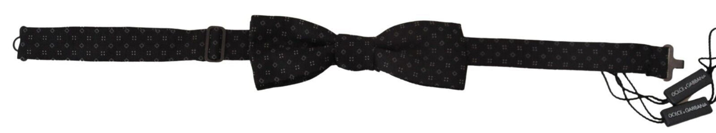 Elegant Silk Black Bow Tie for Men