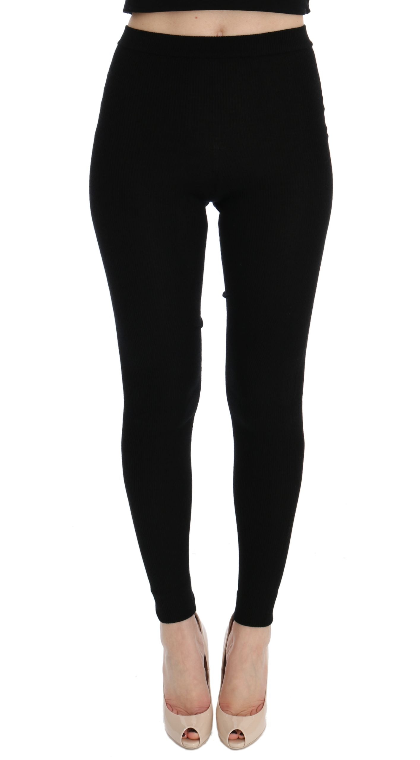 Elegant Black Cashmere Pants