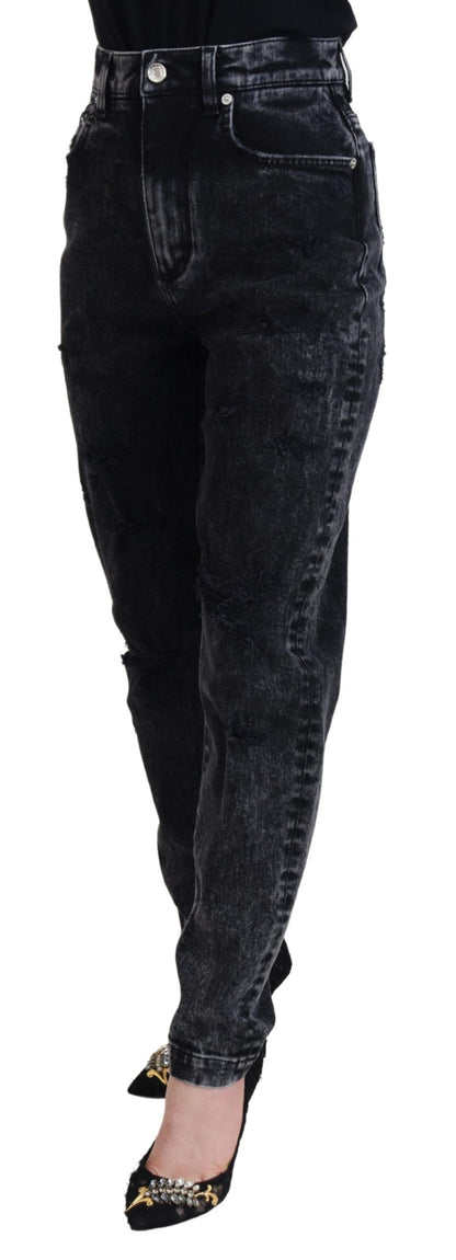 Elegant Black Denim Pants