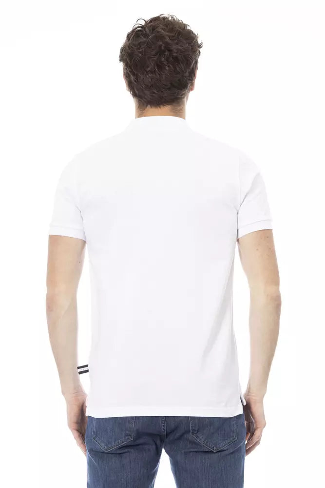 White Cotton Men Polo