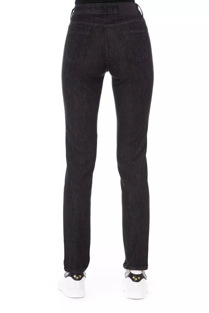 Black Cotton Women Jeans