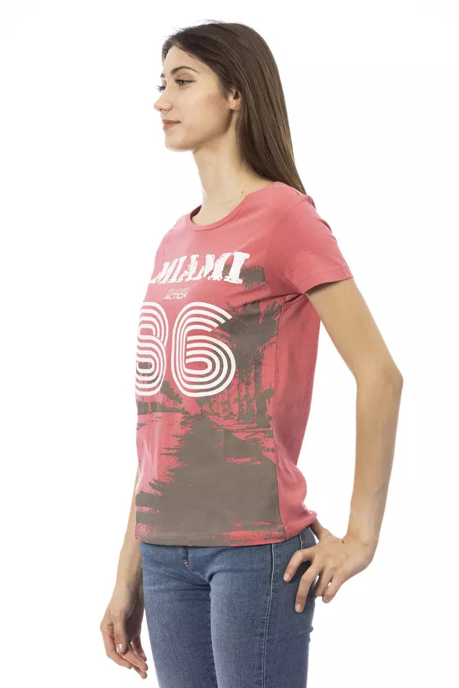 Pink Cotton Women Top