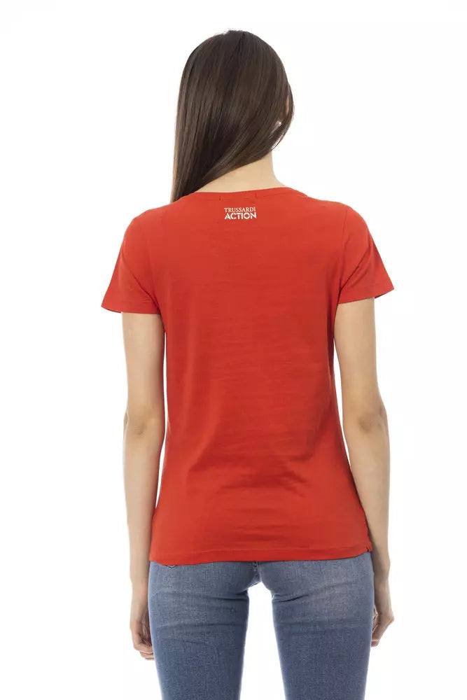 Red Cotton Women Top