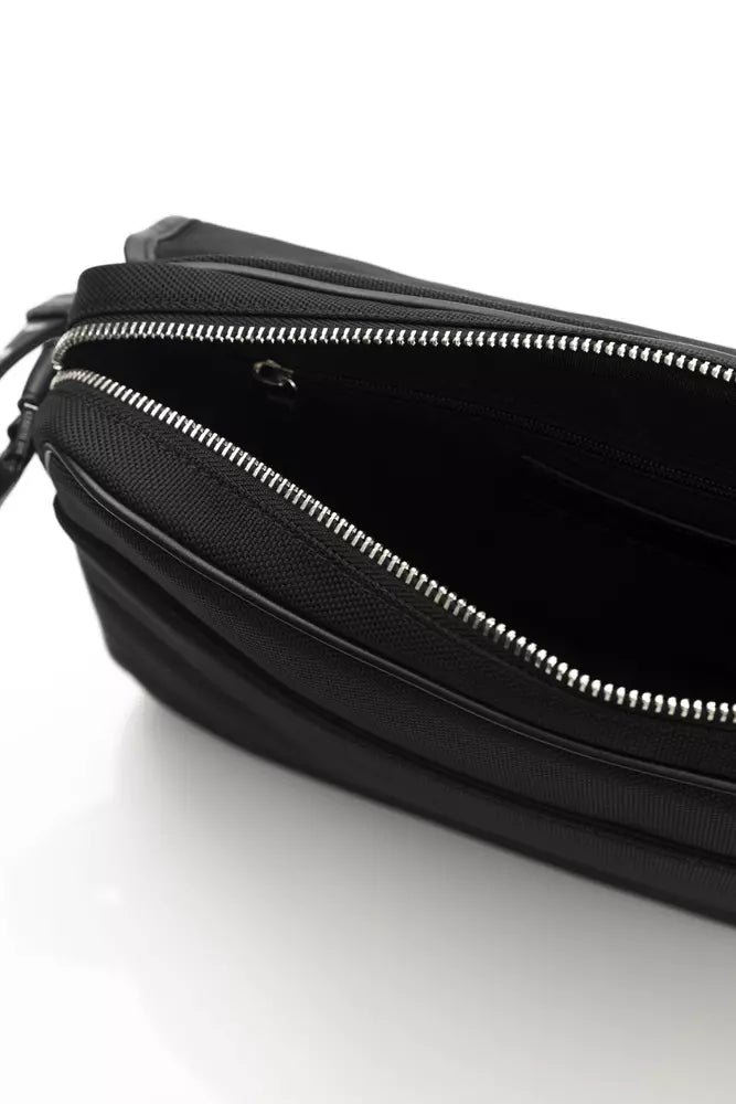 Black Nylon Men Messenger Bag