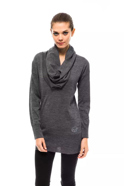 Gray Wool Women Sweater