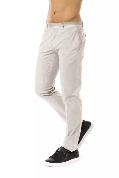 Gray Cotton Men Pant