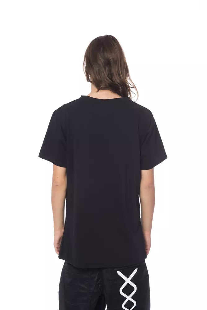 Black Cotton Men T-Shirt