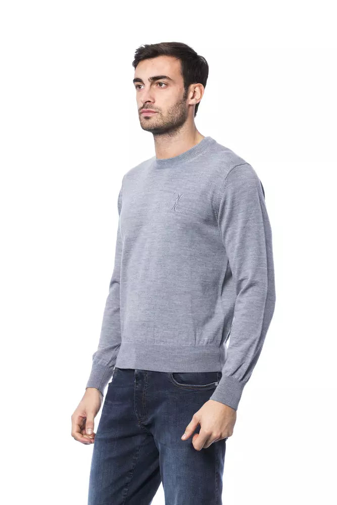 Gray Merino Men Sweater