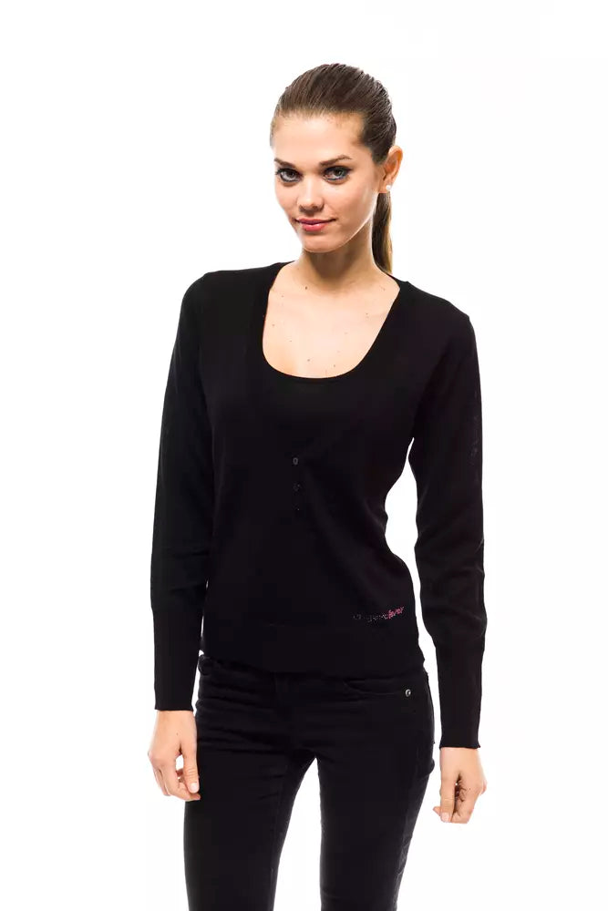 Black Wool Women Sweater