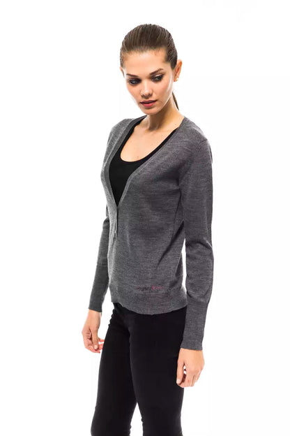 Gray Wool Women Sweater