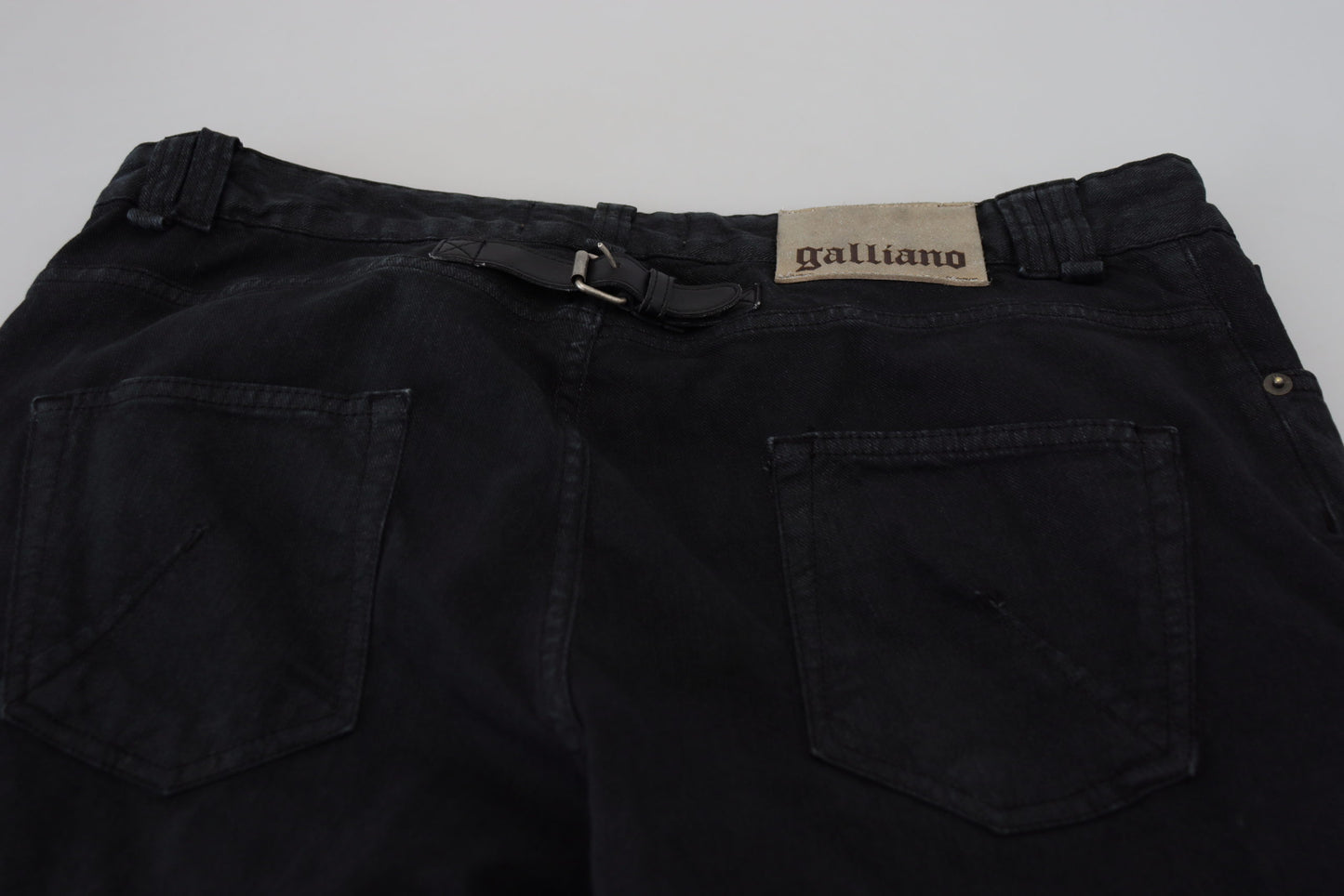 Elegant Black Mainline Cotton Jeans