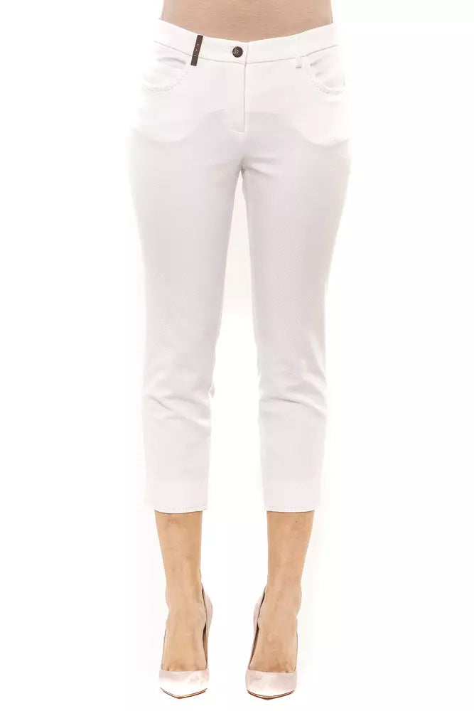 White Cotton Women Pant