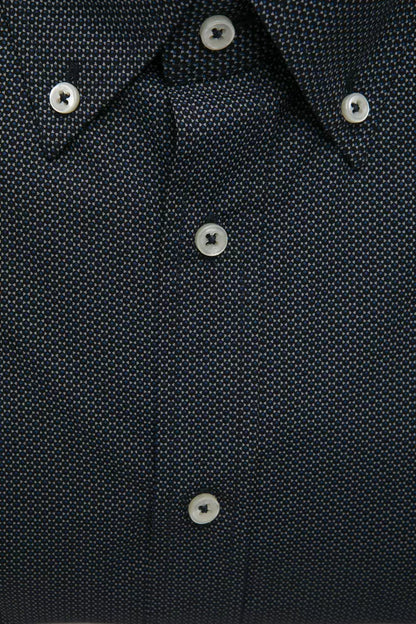 Black Cotton Men's Shirt