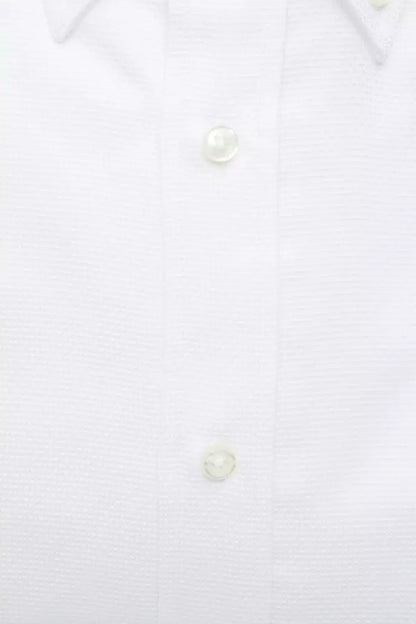 White Cotton Men Shirt