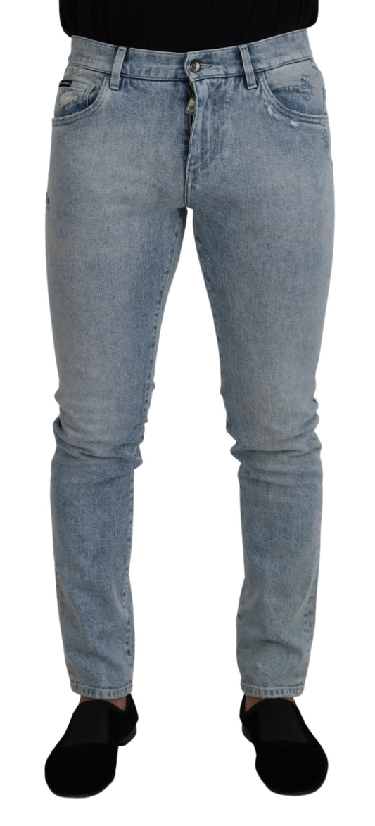 Classic Light Blue Denim Pants