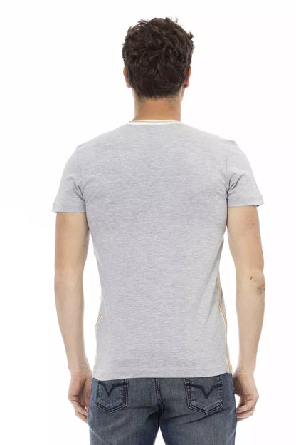 Gray Cotton Men's T-Shirt