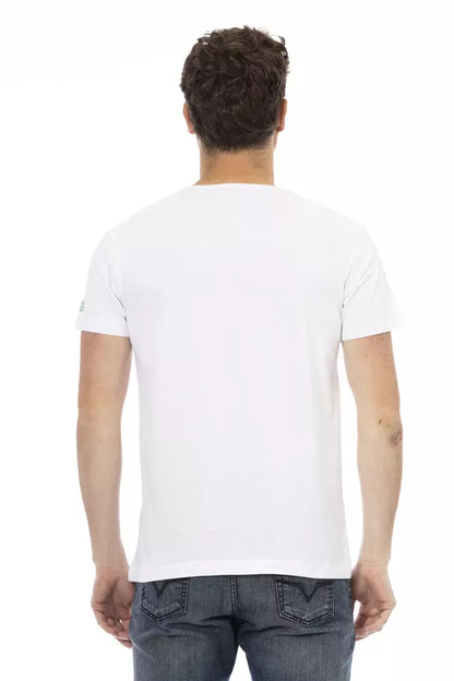 White Cotton Men T-Shirt