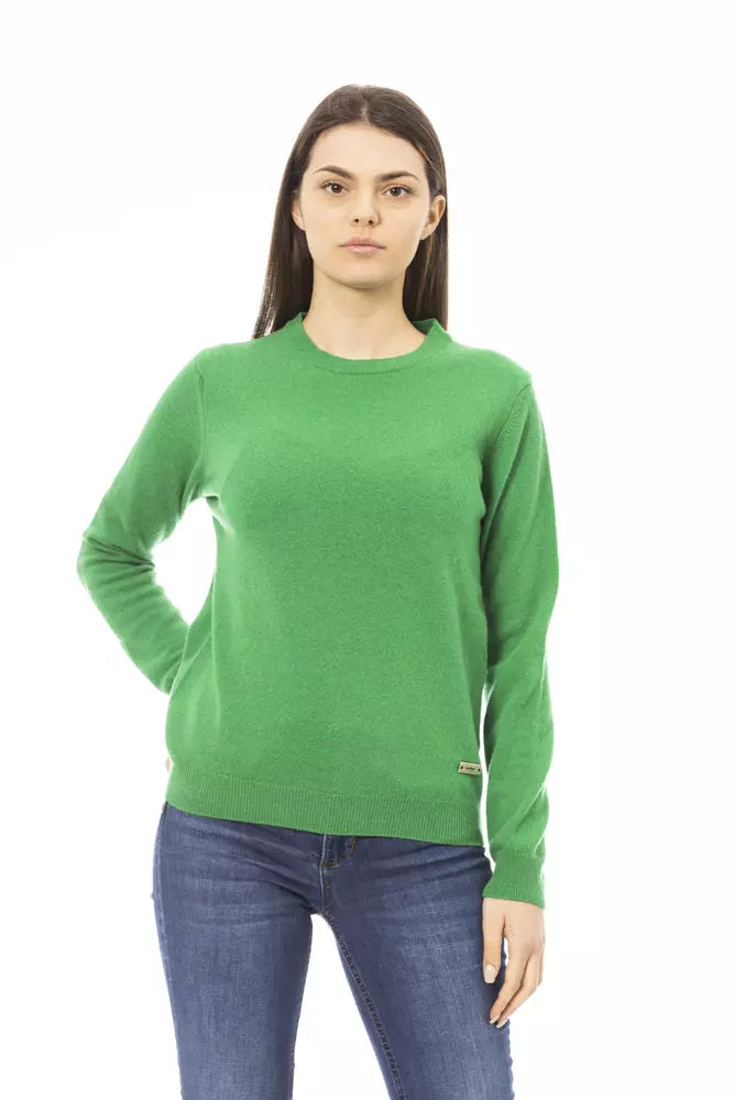 Green Wool Women Sweater