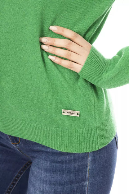 Green Wool Women Sweater