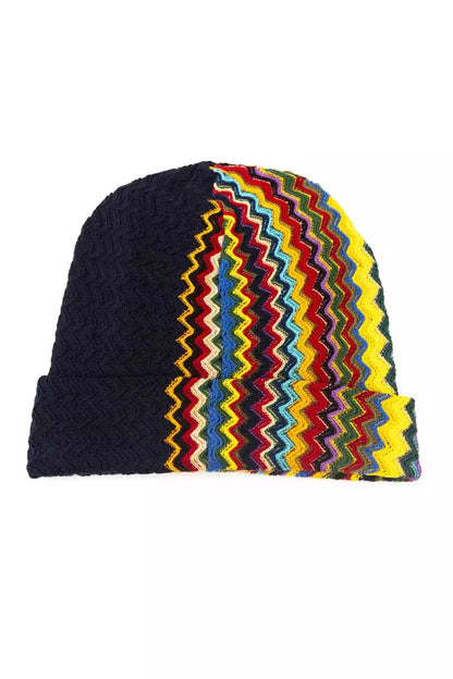 Multicolor Wool Men Hat