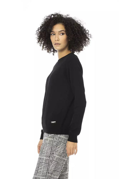 Black Wool Women Sweater