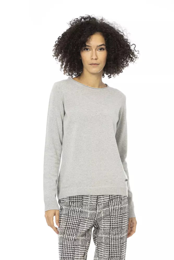 Gray Wool Women Sweater