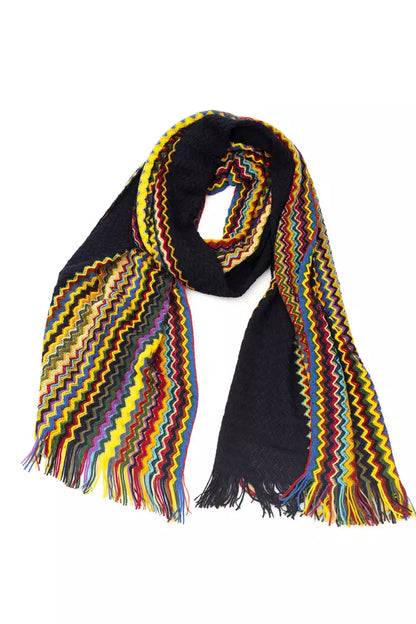 Multicolor Wool Men Scarf